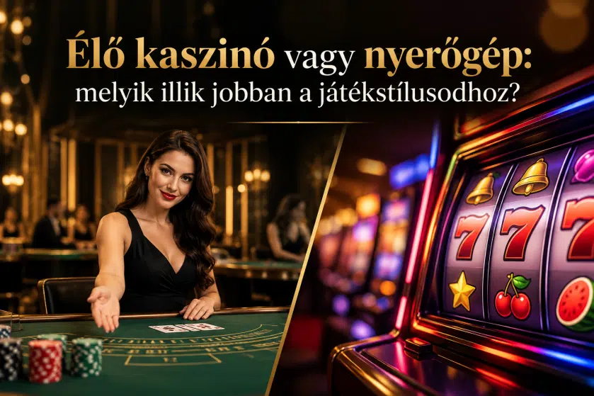 Élő kaszinó vagy nyerőgép: melyik illik jobban a játékstílusodhoz